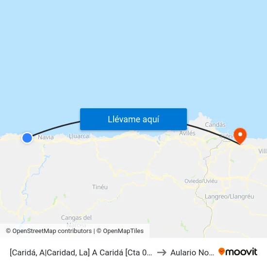 [Caridá, A|Caridad, La]  A Caridá [Cta 04499] to Aulario Norte map