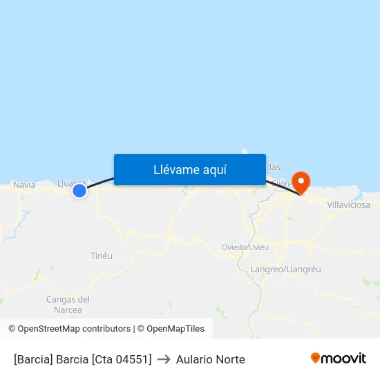 [Barcia]  Barcia [Cta 04551] to Aulario Norte map