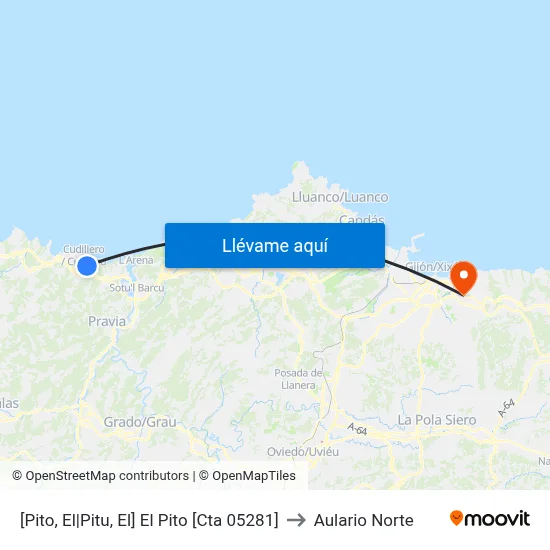 [Pito, El|Pitu, El]  El Pito [Cta 05281] to Aulario Norte map