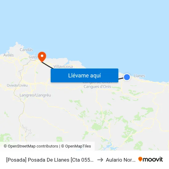 [Posada]  Posada De Llanes [Cta 05510] to Aulario Norte map
