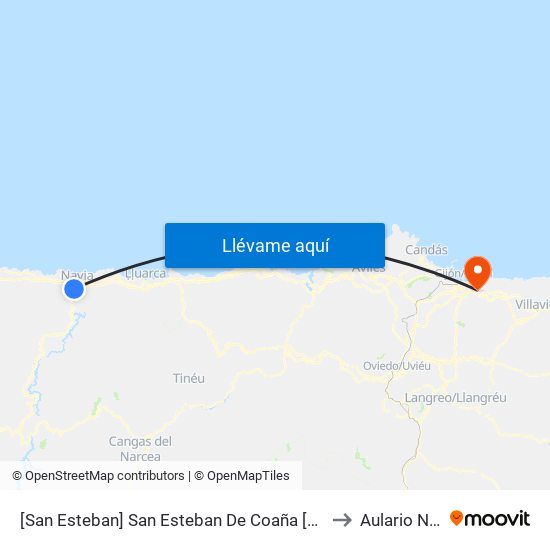 [San Esteban]  San Esteban De Coaña [Cta 05764] to Aulario Norte map