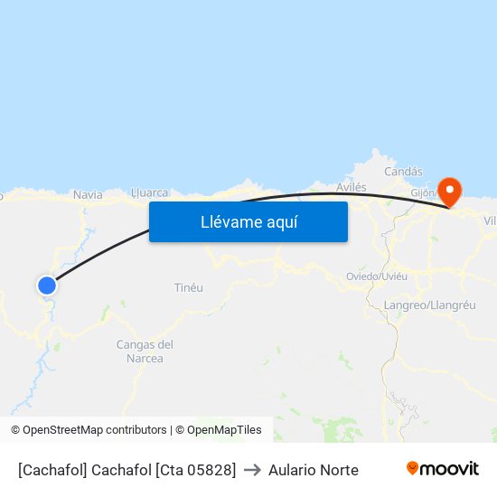 [Cachafol]  Cachafol [Cta 05828] to Aulario Norte map