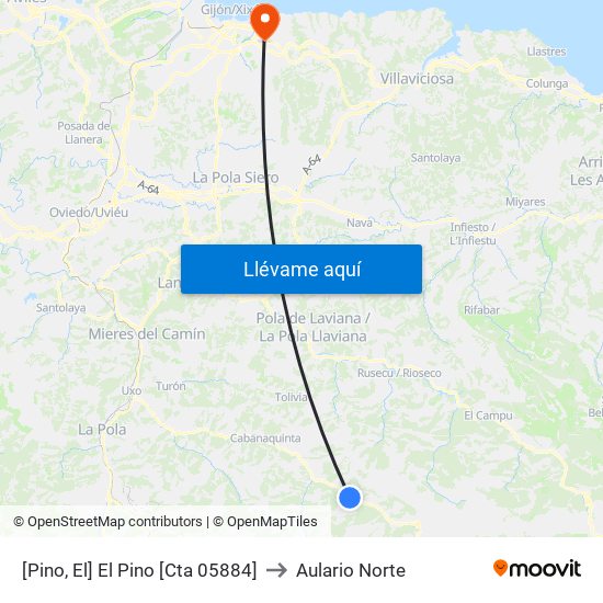 [Pino, El]  El Pino [Cta 05884] to Aulario Norte map