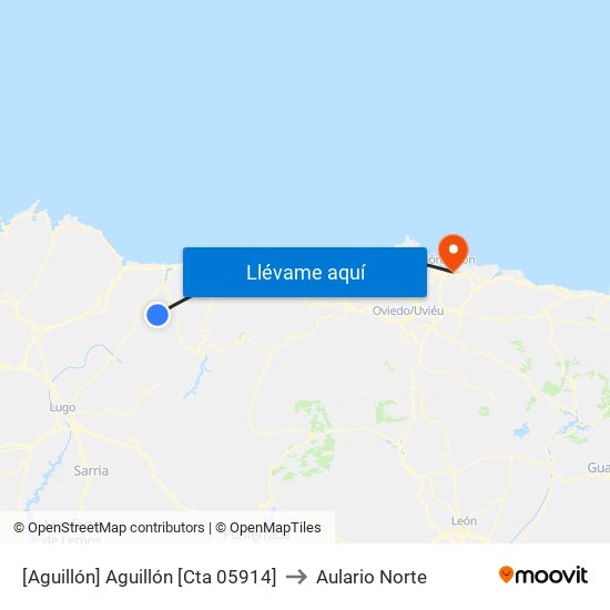 [Aguillón]  Aguillón [Cta 05914] to Aulario Norte map