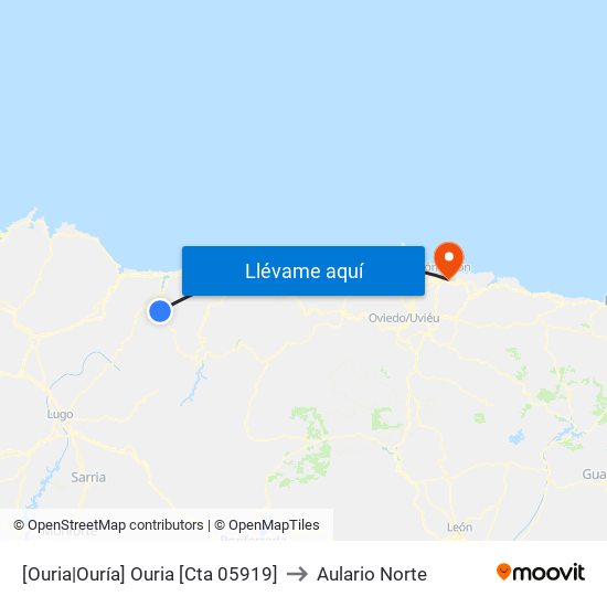 [Ouria|Ouría]  Ouria [Cta 05919] to Aulario Norte map