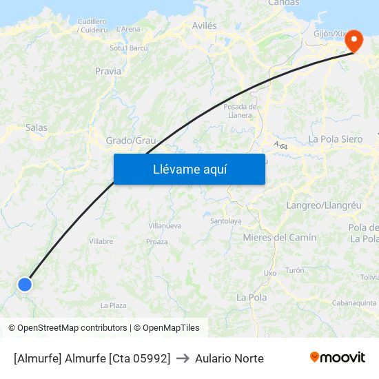 [Almurfe]  Almurfe [Cta 05992] to Aulario Norte map