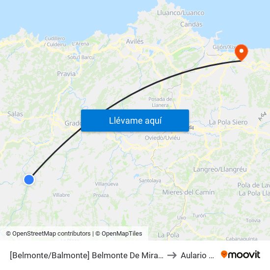 [Belmonte/Balmonte]  Belmonte De Miranda [Cta 06006] to Aulario Norte map