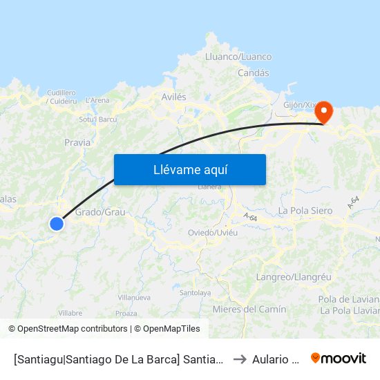 [Santiagu|Santiago De La Barca]  Santiagu [Cta 06020] to Aulario Norte map