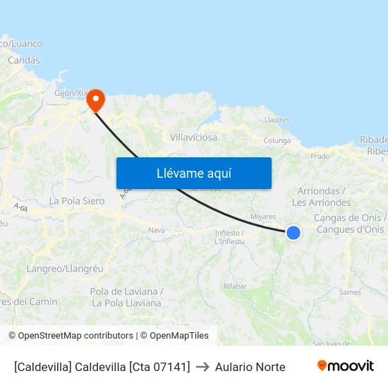 [Caldevilla]  Caldevilla [Cta 07141] to Aulario Norte map