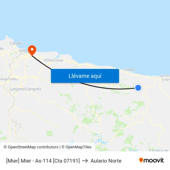 [Mier]  Mier - As-114 [Cta 07191] to Aulario Norte map