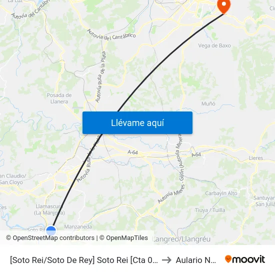 [Soto Rei/Soto De Rey]  Soto Rei [Cta 07844] to Aulario Norte map