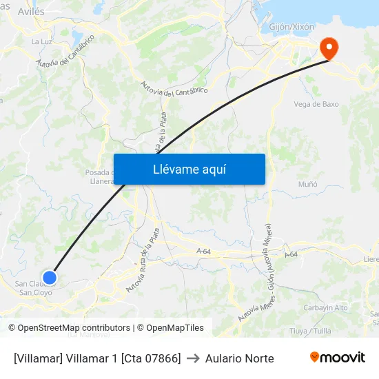 [Villamar]  Villamar 1 [Cta 07866] to Aulario Norte map