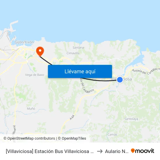 [Villaviciosa]  Estación Bus Villaviciosa [Cta 10079] to Aulario Norte map