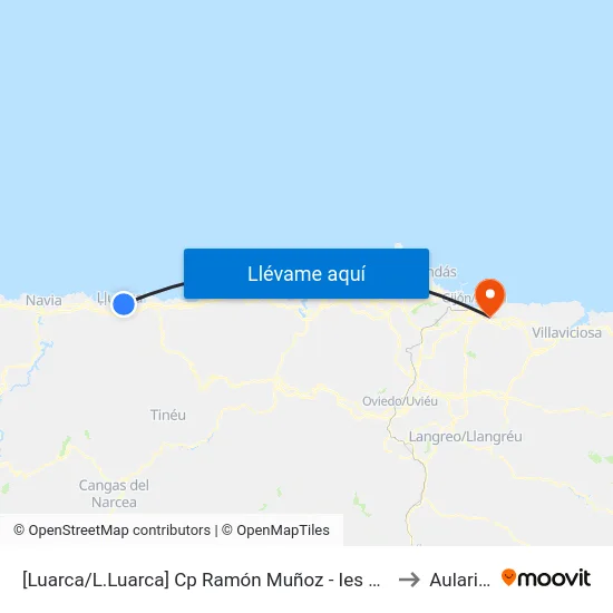 [Luarca/L.Luarca]  Cp Ramón Muñoz - Ies Carmen Y Severo Ochoa [Cta 08268] to Aulario Norte map