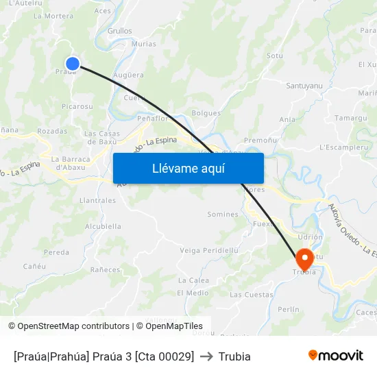 [Praúa|Prahúa]  Praúa 3 [Cta 00029] to Trubia map