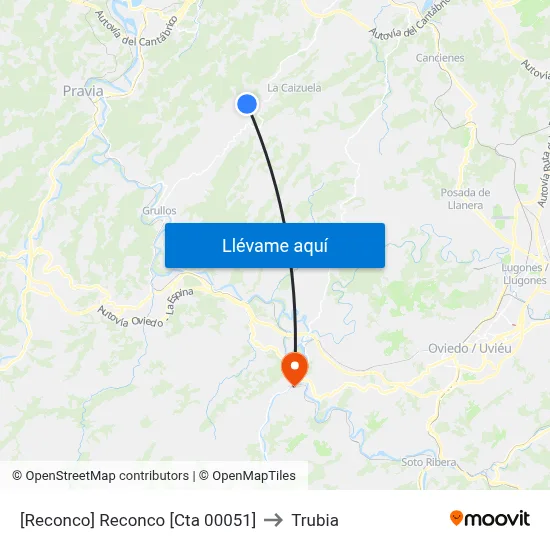 [Reconco]  Reconco [Cta 00051] to Trubia map