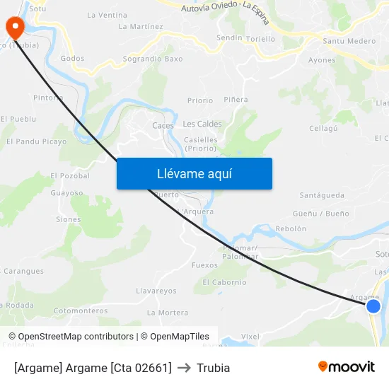 [Argame]  Argame [Cta 02661] to Trubia map