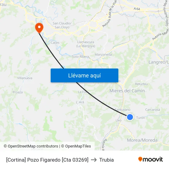 [Cortina]  Pozo Figaredo [Cta 03269] to Trubia map