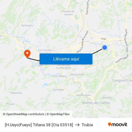 [H.Ueyo|Fueyo]  Tiñana 38 [Cta 03518] to Trubia map