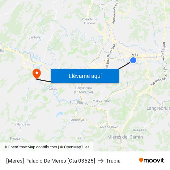 [Meres]  Palacio De Meres [Cta 03525] to Trubia map