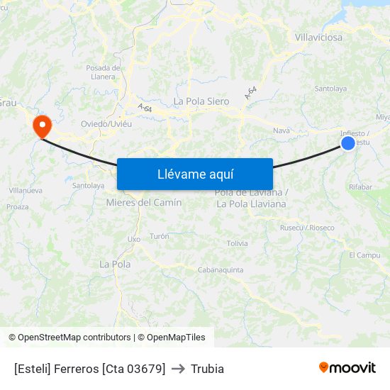[Esteli]  Ferreros [Cta 03679] to Trubia map