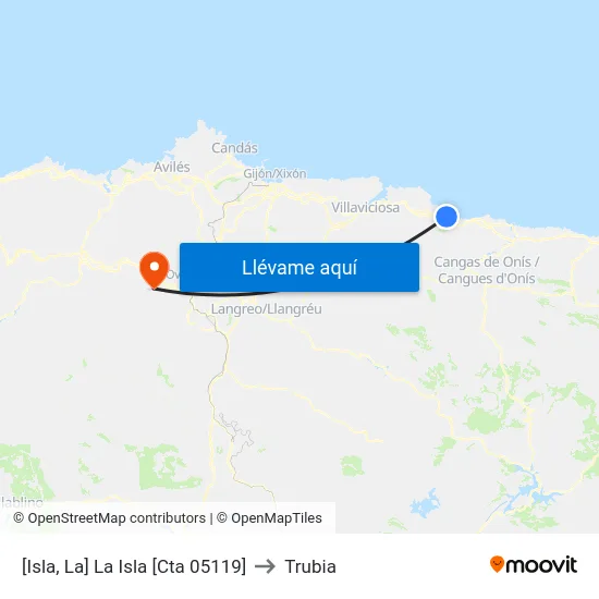 [Isla, La]  La Isla [Cta 05119] to Trubia map