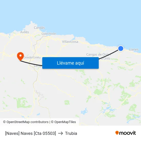 [Naves]  Naves [Cta 05503] to Trubia map