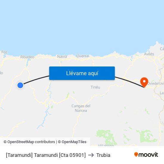 [Taramundi]  Taramundi [Cta 05901] to Trubia map