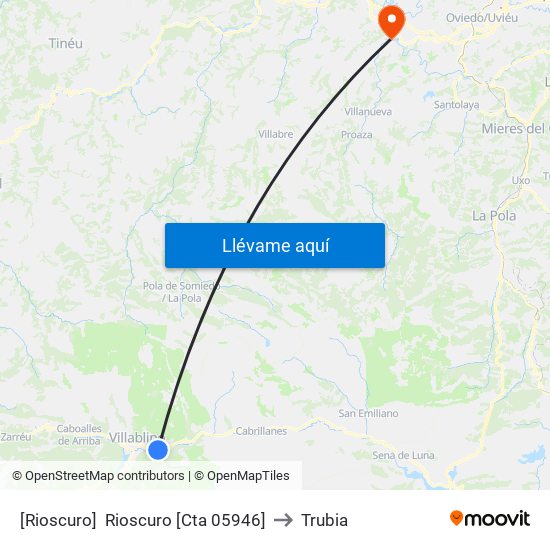 [Rioscuro]  Rioscuro [Cta 05946] to Trubia map