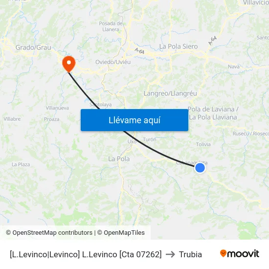 [L.Levinco|Levinco]  L.Levinco [Cta 07262] to Trubia map