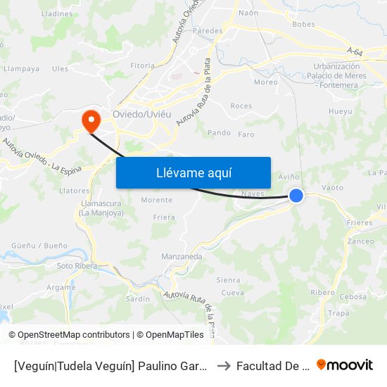 [Veguín|Tudela Veguín]  Paulino García 121 [Cta 01302] to Facultad De Química map