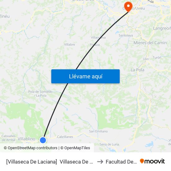 [Villaseca De Laciana]  Villaseca De Laciana 1 [Cta 05954] to Facultad De Química map