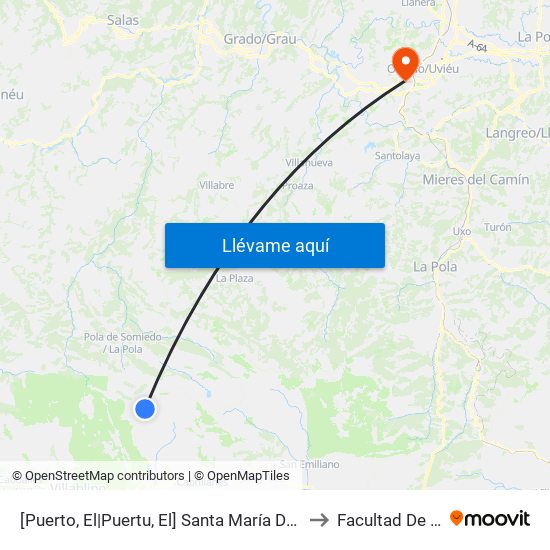 [Puerto, El|Puertu, El]  Santa María Del Puertu [Cta 5967] to Facultad De Química map