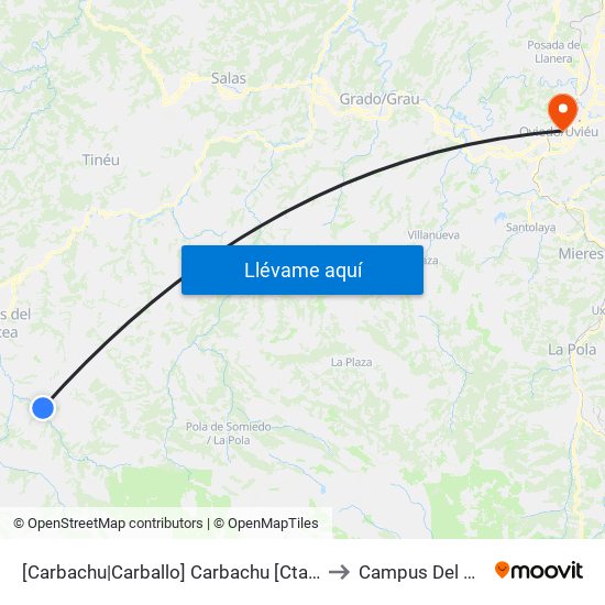 [Carbachu|Carballo]  Carbachu [Cta 16290] to Campus Del Milán map