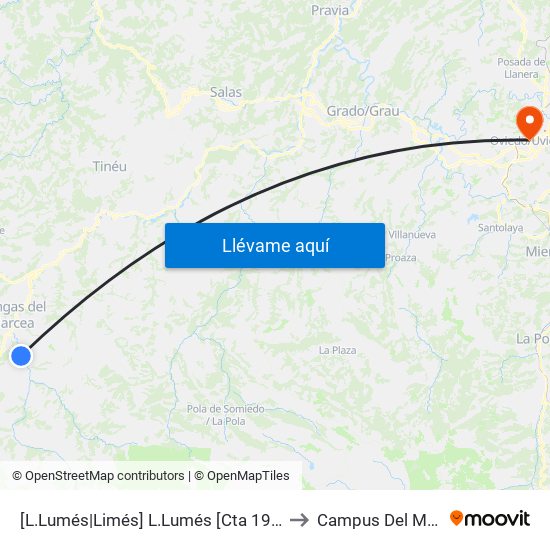 [L.Lumés|Limés]  L.Lumés [Cta 19699] to Campus Del Milán map
