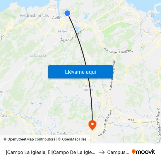 [Campo La Iglesia, El|Campo De La Iglesia]  El Campo La Iglesia [Cta 00265] to Campus Del Milán map