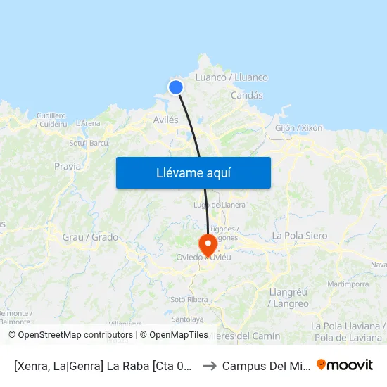 [Xenra, La|Genra]  La Raba [Cta 00306] to Campus Del Milán map