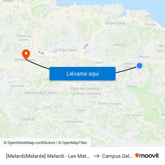 [Melardi|Melarde]  Melardi - Les Mates [Cta 03748] to Campus Del Milán map