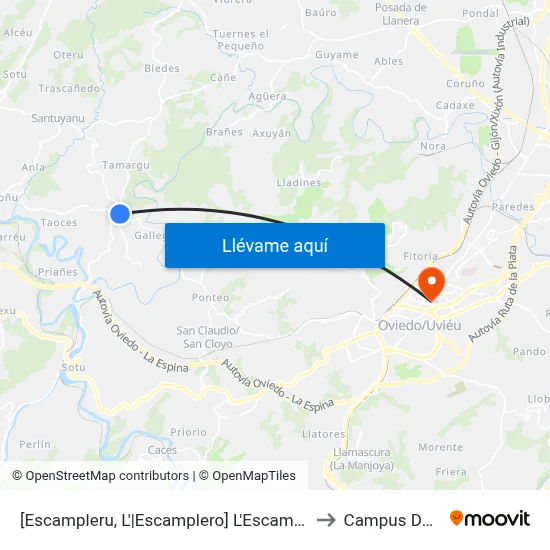 [Escampleru, L'|Escamplero]  L'Escampleru [Cta 04078] to Campus Del Milán map