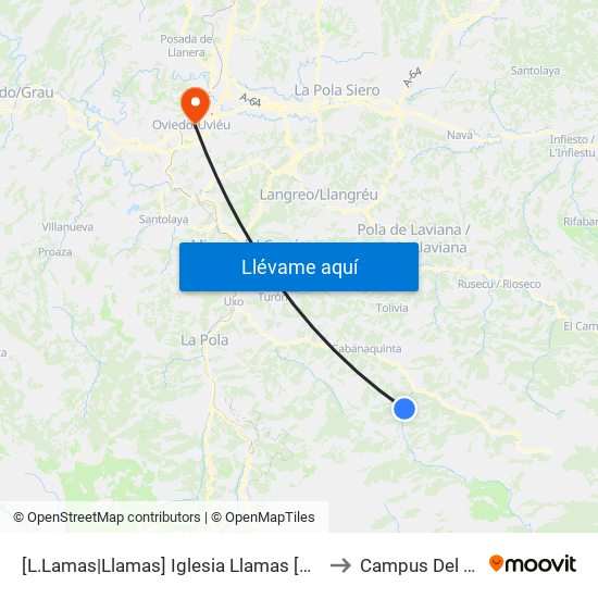 [L.Lamas|Llamas]  Iglesia Llamas [Cta 05875] to Campus Del Milán map