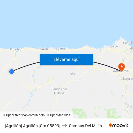[Aguillón]  Aguillón [Cta 05899] to Campus Del Milán map