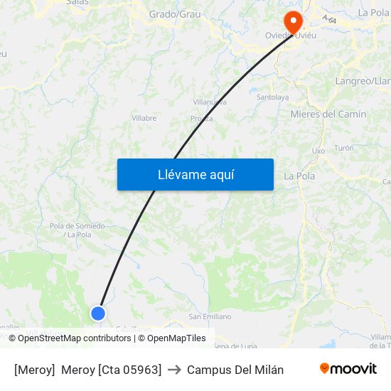 [Meroy]  Meroy [Cta 05963] to Campus Del Milán map