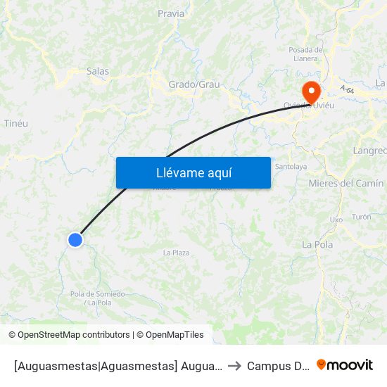 [Auguasmestas|Aguasmestas]  Auguasmestas [Cta 05990] to Campus Del Milán map