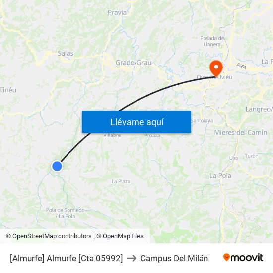 [Almurfe]  Almurfe [Cta 05992] to Campus Del Milán map