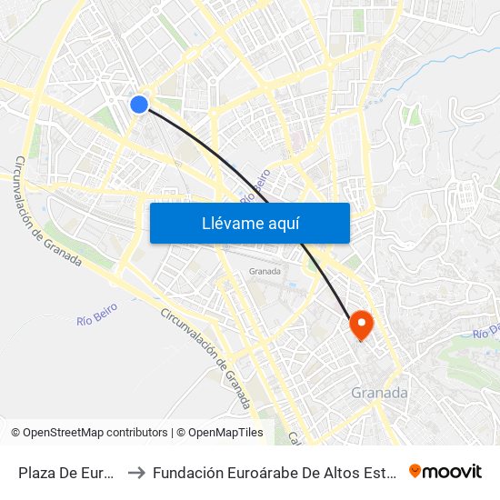 Plaza De Europa to Fundación Euroárabe De Altos Estudios map