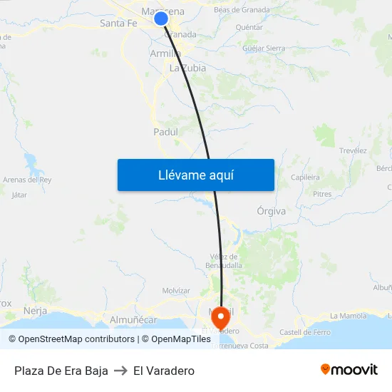 Plaza De Era Baja to El Varadero map