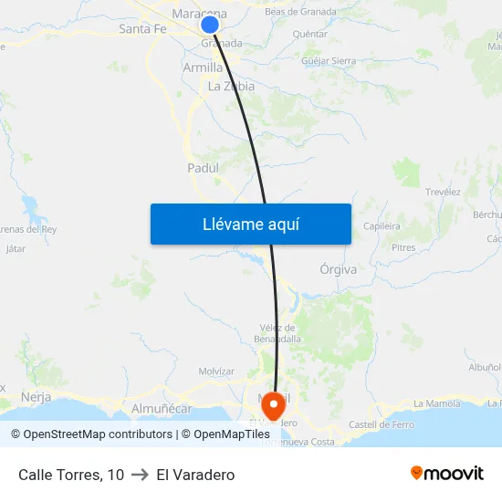 Calle Torres, 10 to El Varadero map