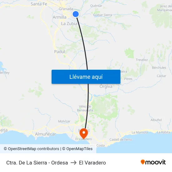 Ctra. De La Sierra - Ordesa to El Varadero map
