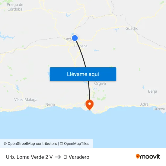 Urb. Loma Verde 2 V to El Varadero map