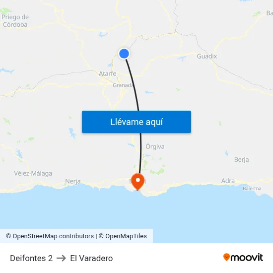 Deifontes 2 to El Varadero map